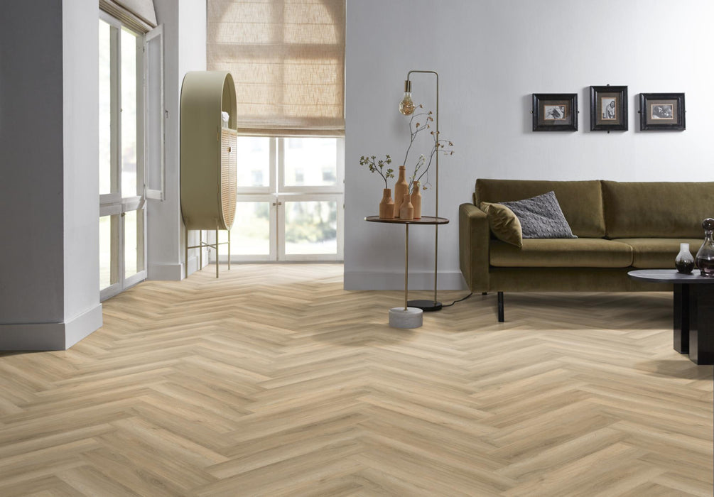 Ambiant Spigato Avanto Beige | Visgraat Lijm PVC