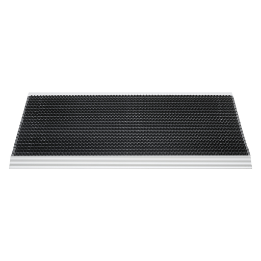 OTIUM Luxe buitenmat 50 × 80 cm zwart met zilver strip