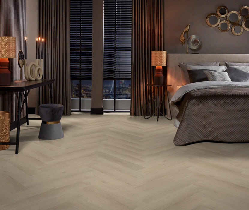 Ambiant Spigato Navaro Beige | Visgraat Lijm PVC