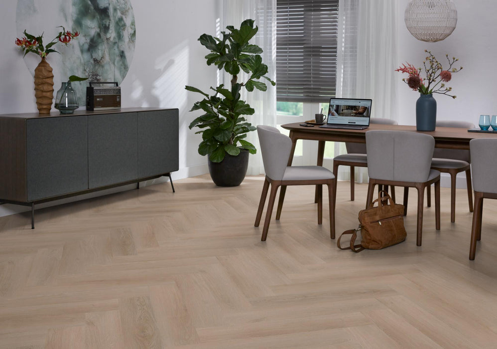 Ambiant Spigato Navaro Dark oak | Visgraat Lijm PVC