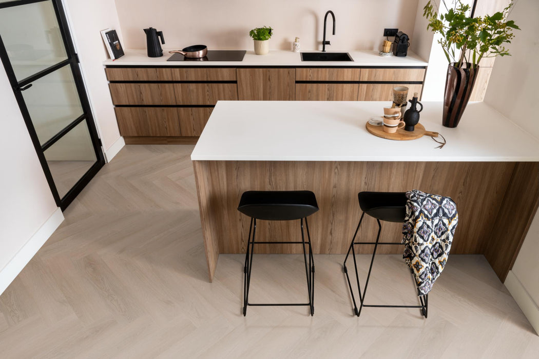 Ambiant Spigato Navaro Dark oak | Visgraat Lijm PVC