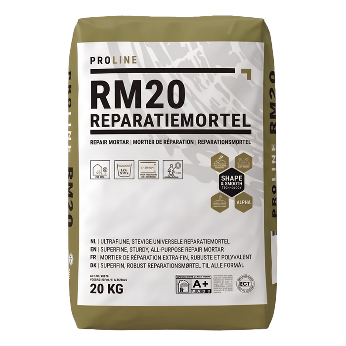 ProLine RM20 | Ultrafijne reparatiemortel 20 kg