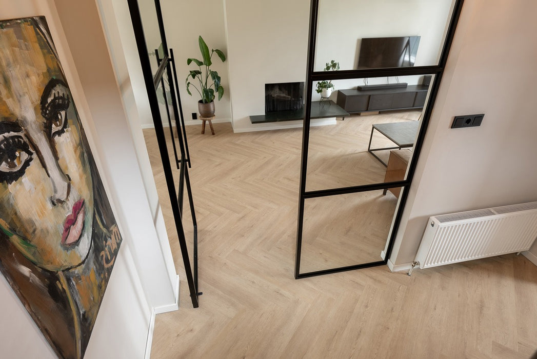 Floer Gaia Grijsbeige - Walvisgraat Click PVC