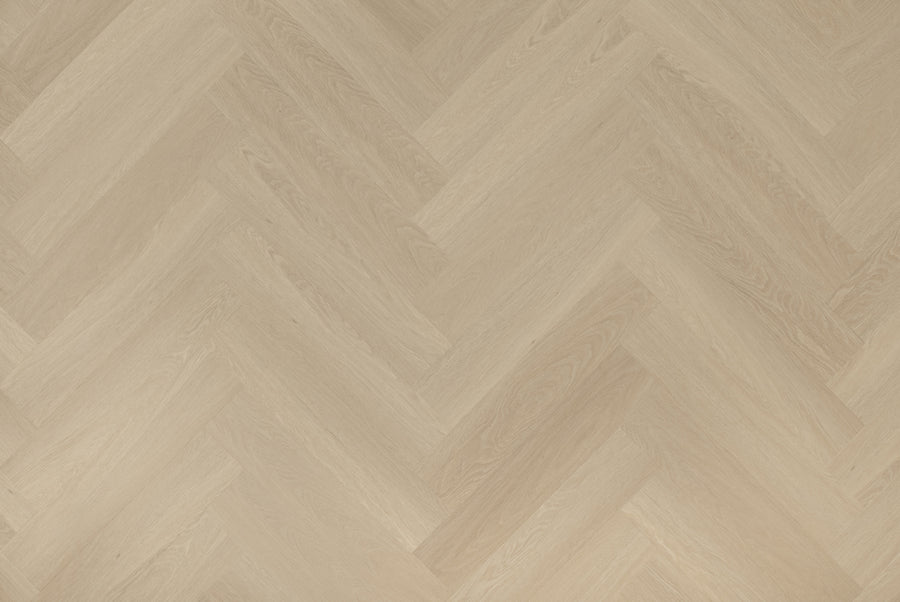 Floer Beige Eiken - Visgraat Dryback Plak PVC