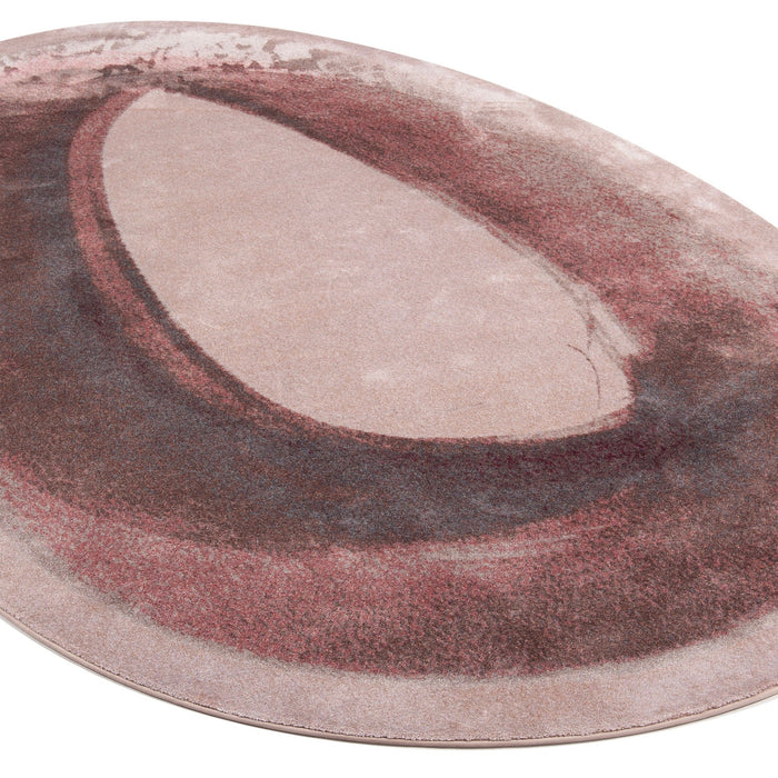 Mart Visser Brush Ovale vloerkleed kleur 48 Roze detail 1