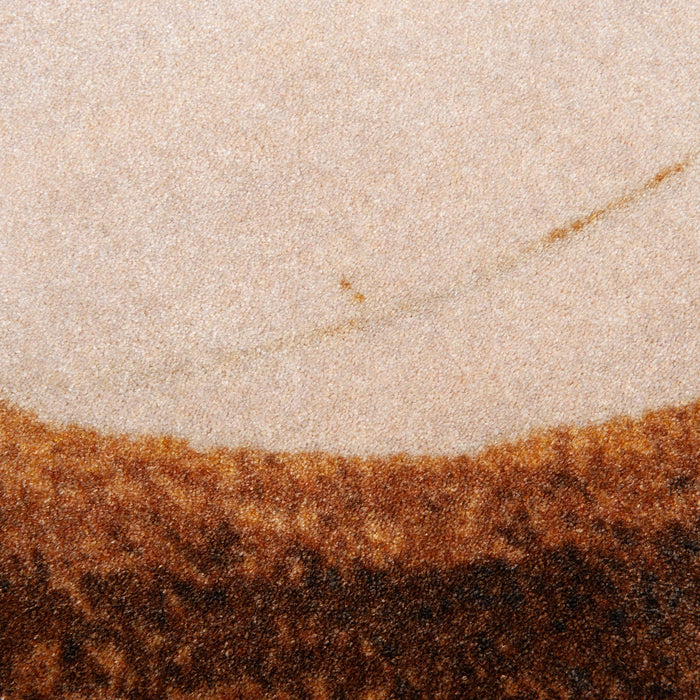 Mart Visser Brush Ovale vloerkleed kleur 69 Bruin detail 2