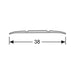 Dilatatieprofiel Mountain Oak Beige 38mm | zelfklevend 200cm