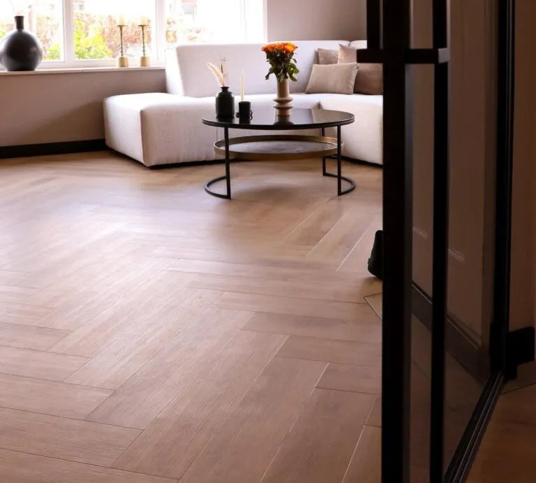 Sense 905 VLN Walvisgraat PVC | Island Light Oak | Dryback
