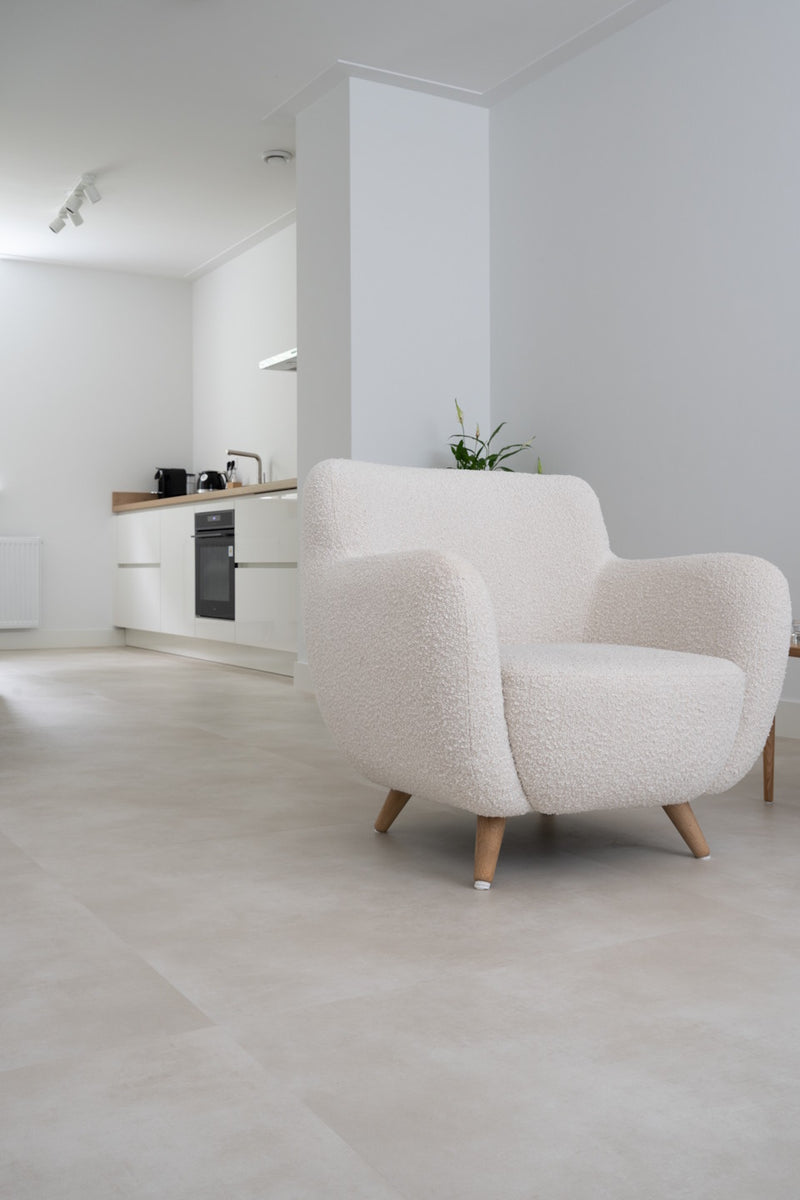 Staal van mFLOR 44115 Nuance Off White | Tegel PVC 90x45 cm | Dryback