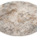 Hoomlife Olimpos vloerkleed rond kleur 13 Bruin detail r4
