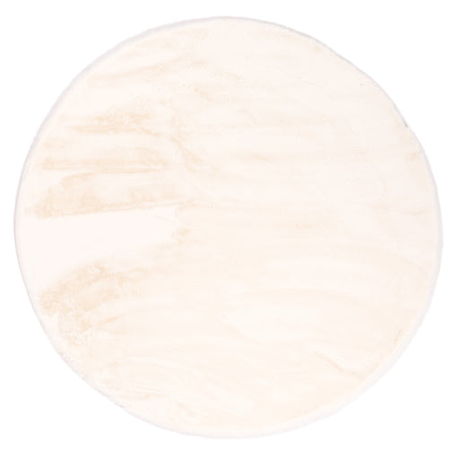 Hoomlife Plush vloerkleed rond kleur 11 Wit