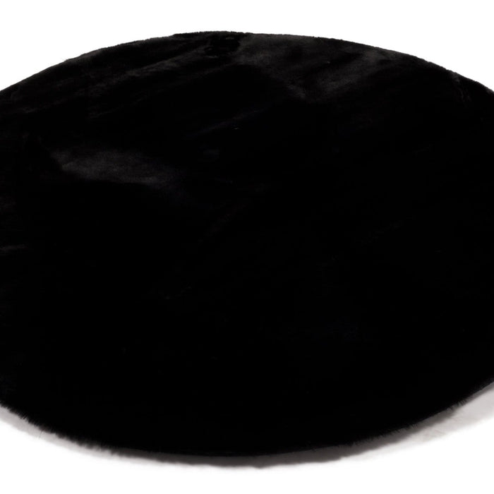 Hoomlife Plush vloerkleed kleur 25 Zwart detail 3