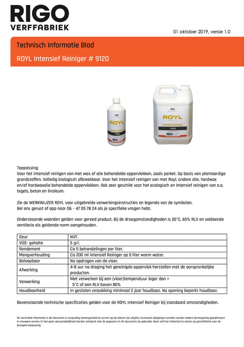 ROYL Intensief Reiniger #9120