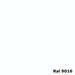 Plakplint Wit RAL 9016 (Helderwit) 240cm