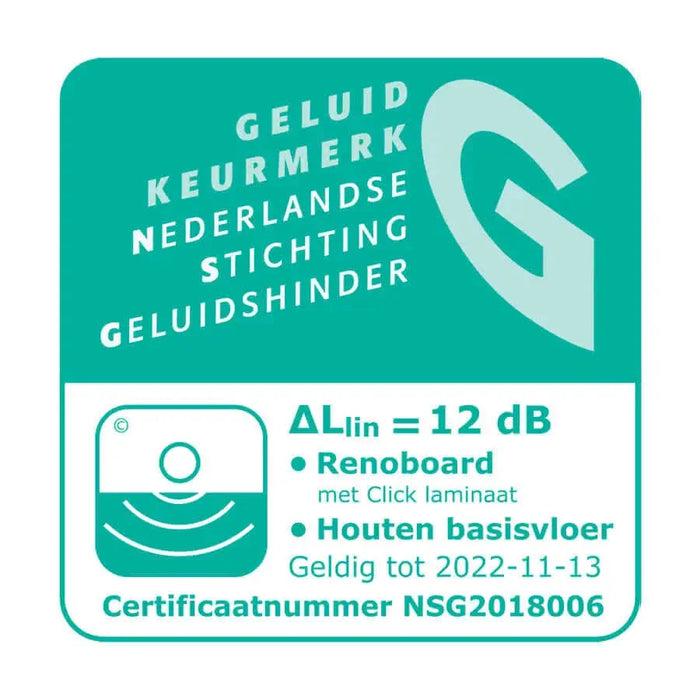 Renoboard 9 mm | 12 dB Contactgeluidreductie