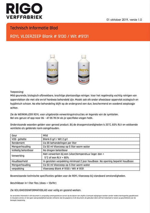 ROYL Vloerzeep | 1 Liter