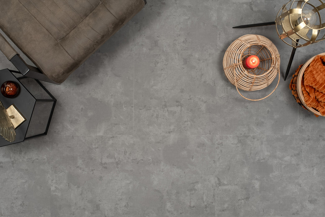 Floer Betonlook Grijs - Tegel Click PVC