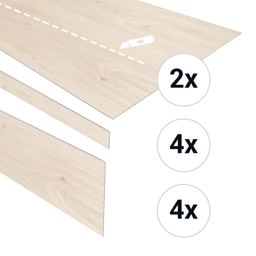Douwes Dekker PVC Traptreden Set voor 4 treden - Cheesecake