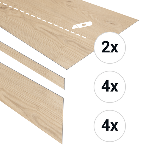 Douwes Dekker PVC Traptreden Set voor 4 treden - Panna Cotta