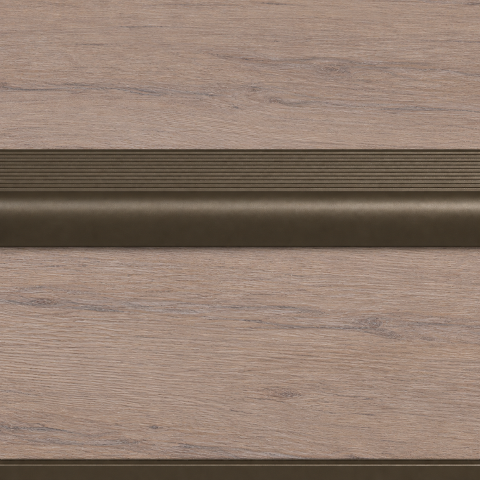Douwes Dekker PVC Traptreden Set voor 4 treden - Gemberkoek UM - Detail trapprofiel
