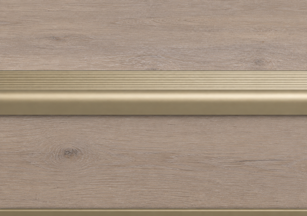 Douwes Dekker PVC Traptreden Set voor 4 treden - Boterkoek UM - Detail trapprofiel