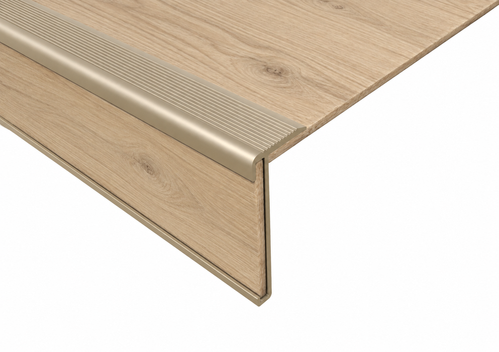 Douwes Dekker PVC Traptreden Set voor 4 treden - Panna Cotta - Perspectiefdetail