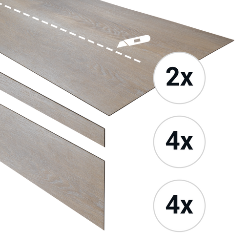 Douwes Dekker PVC Traptreden Set voor 4 treden - Honing