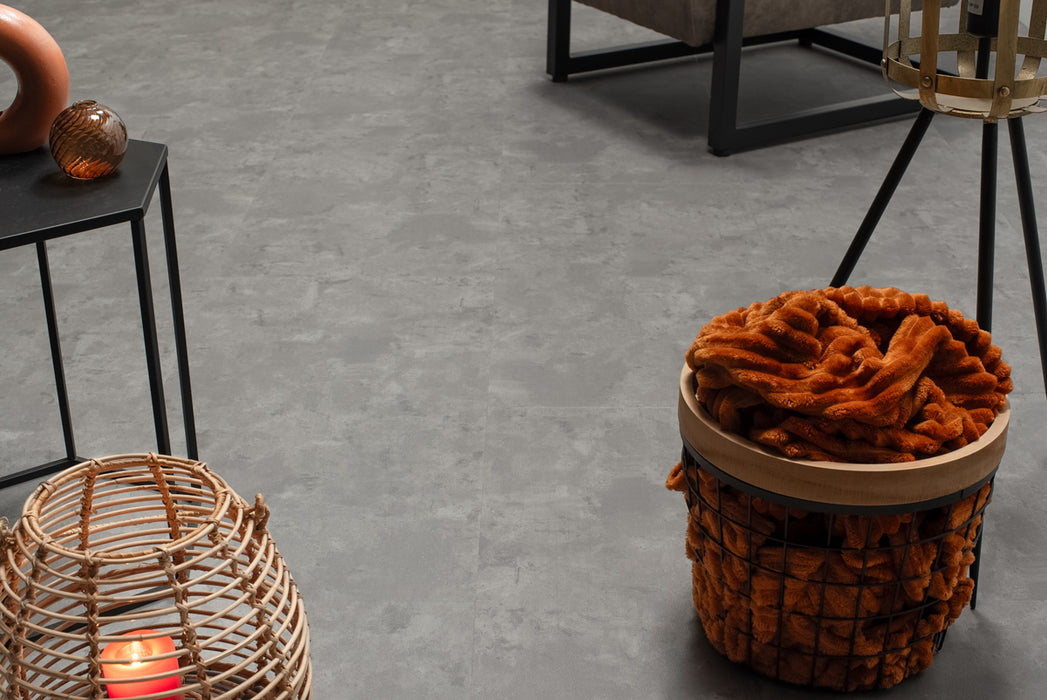 Floer Betonlook Grijs - Tegel Click PVC