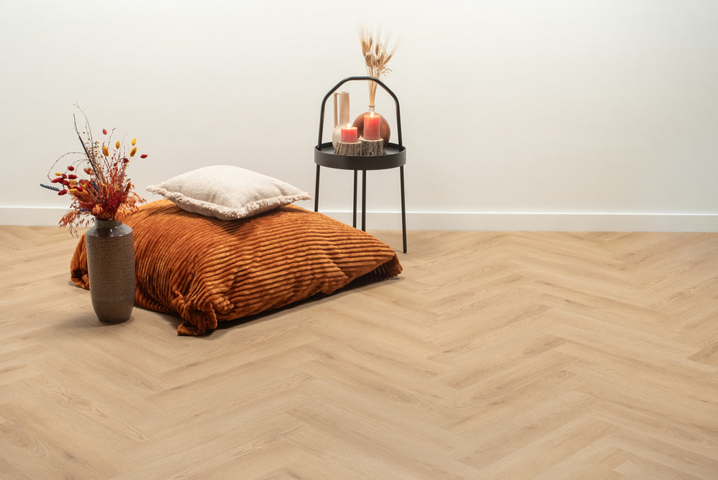 Floer Natuur Eiken - Visgraat Click PVC