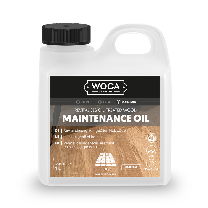WOCA Onderhoudsolie voor geolied hout Naturel 1 Liter