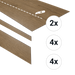 Otium PVC Traptreden Set voor 4 treden - Vena