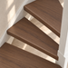 giaveno warm noten traprenovatie, open trap, detail van de draai