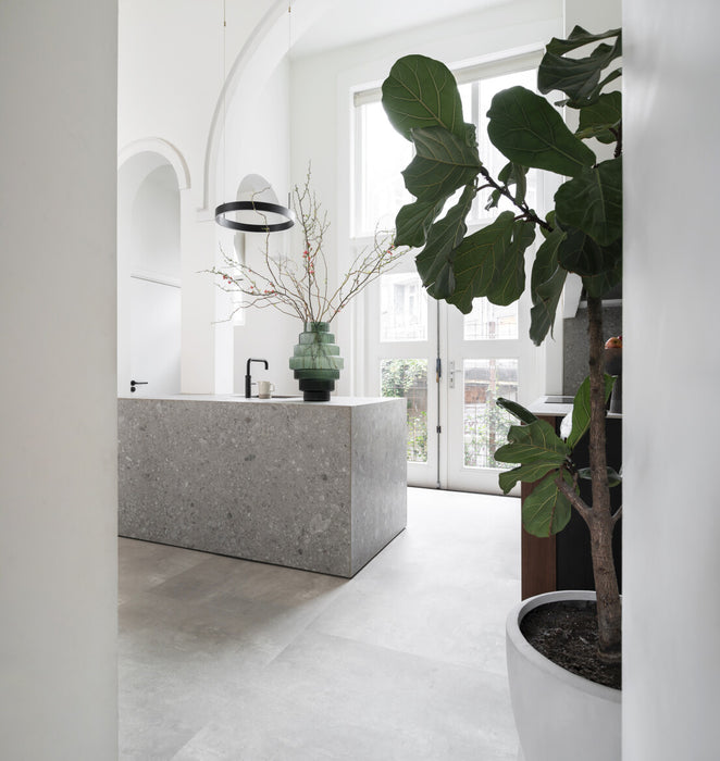 Vloerfoto Hebeta Beton Design 57114 - Tegel 90x45 - Rigid Klik PVC