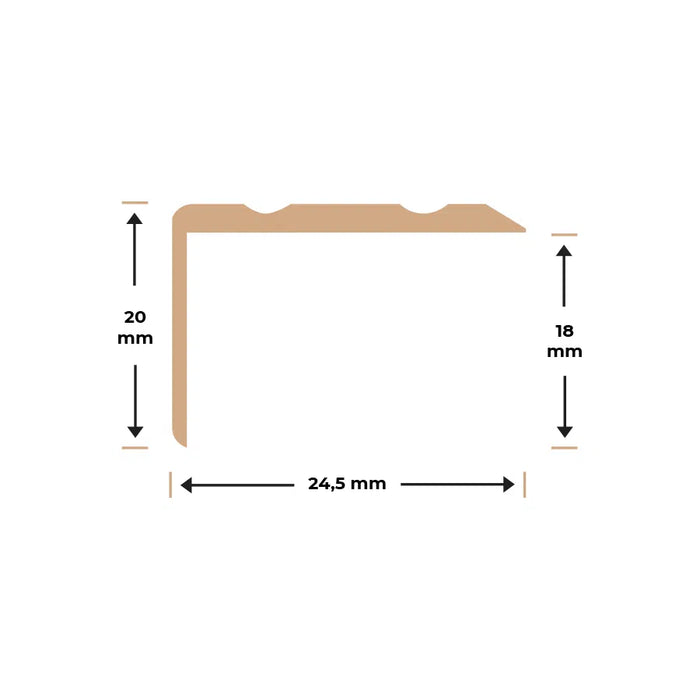 Hoekstrip 20x24mm