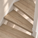 hoogland eiken traprenovatie, open trap, detail van de draai