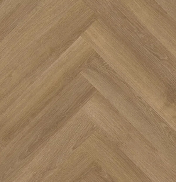 mFLOR Parva River Oak 41922 XL Visgraat Danube | Dryback lijm PVC