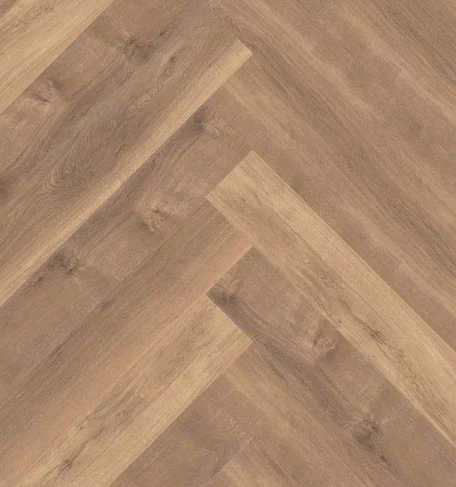 Staal van mFLOR 40815 Parva Broad Leaf Warm Sycamore | Visgraat PVC | Dryback