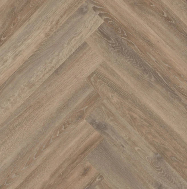 Staal van mFLOR 46413 Parva Oak XL Visgraat Calabria | Dryback lijm PVC