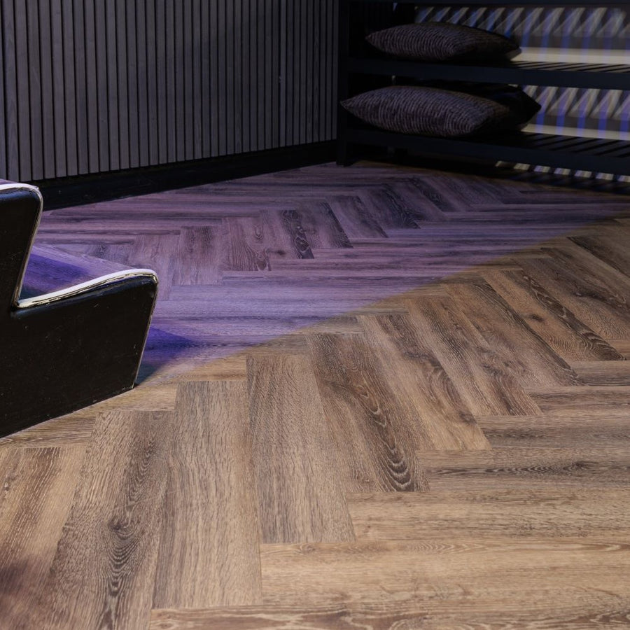 mFLOR 41217 Parva Oak Lombardia | Visgraat PVC | Dryback