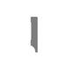 Moderne MDF plint 12x70mm | RAL 9001 (Crème wit)