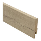 Rechte folieplint 70x14 Zachte Eik Warm Grijs