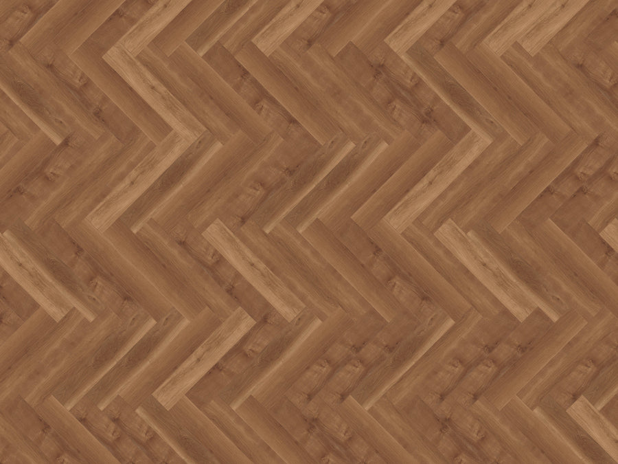 mFLOR 40813 Parva Broad Leaf Dark Sycamore | Visgraat PVC | Dryback