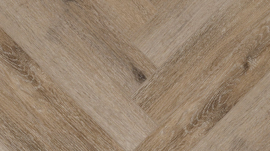 COREtec The Naturals Herringbone 854 Acorn | Visgraat Click PVC