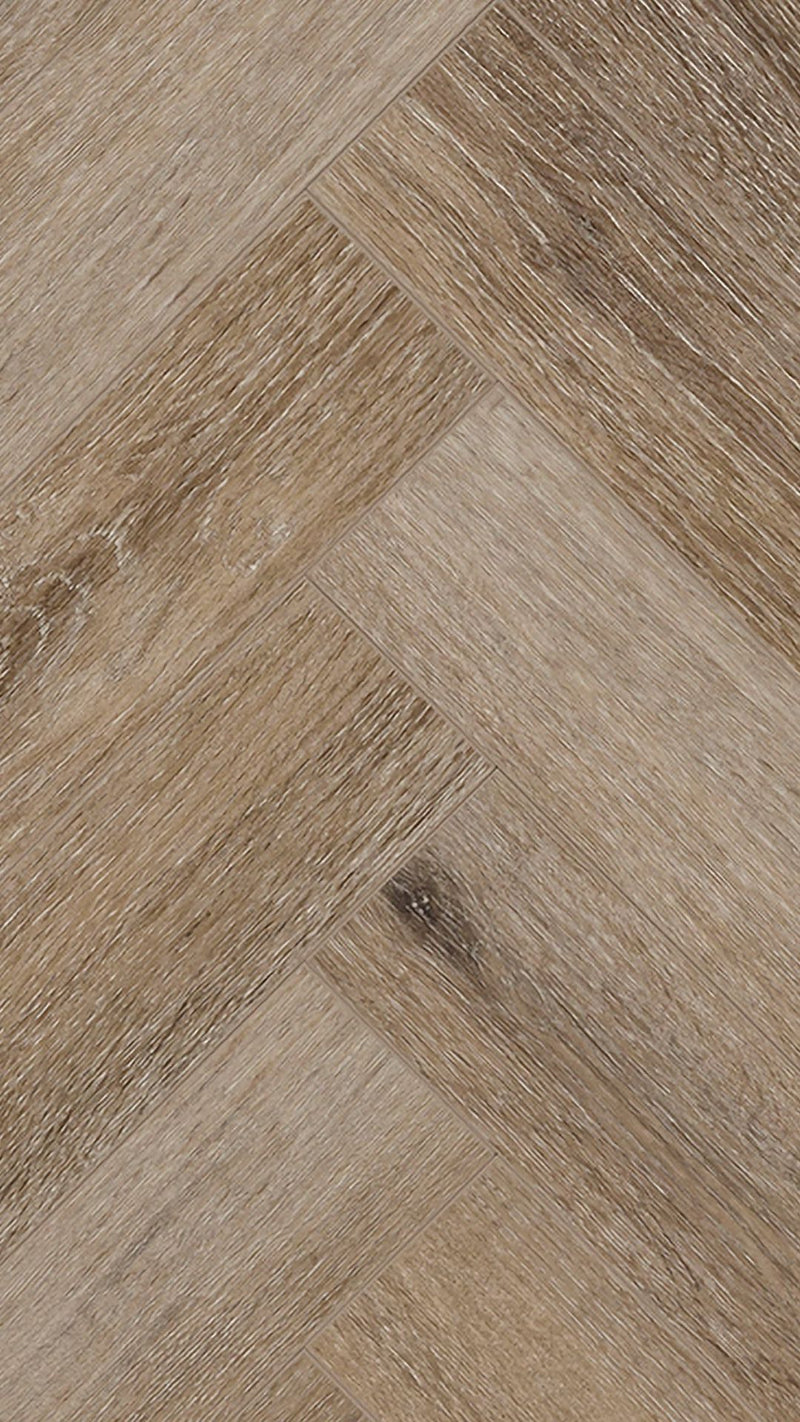 Staal van COREtec The Naturals Herringbone 854 Acorn | Visgraat Click PVC