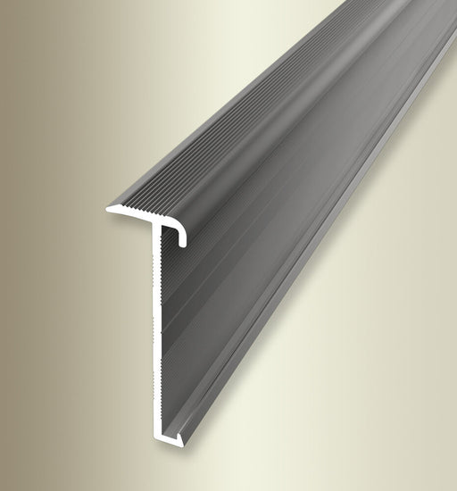 Trapprofiel | voor PVC tot 3mm | RVS / 43 mm