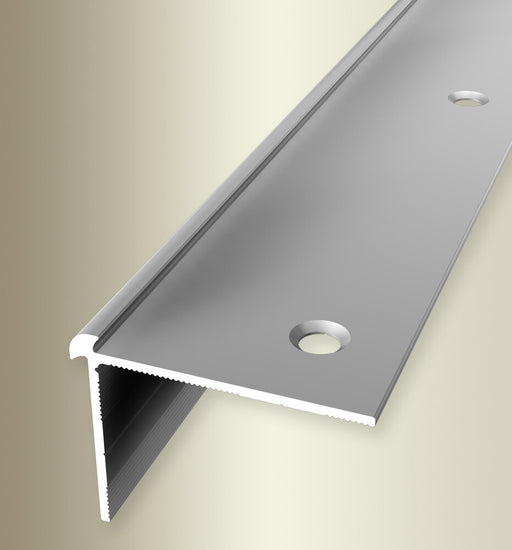 Trapkantprofiel voor PVC | Buitenhoek | Zilver / 2.5 mm