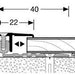 Afwerkprofiel 7 tot 15 mm | Zilver | 90 cm