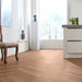 mFLOR 40813 Parva Broad Leaf Dark Sycamore | Visgraat PVC | Dryback